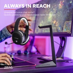 Trust GXT 260 Cendor - Headset standaard - Koptelefoon houder - Gaming headset houder - Zwart — thumbnail 3