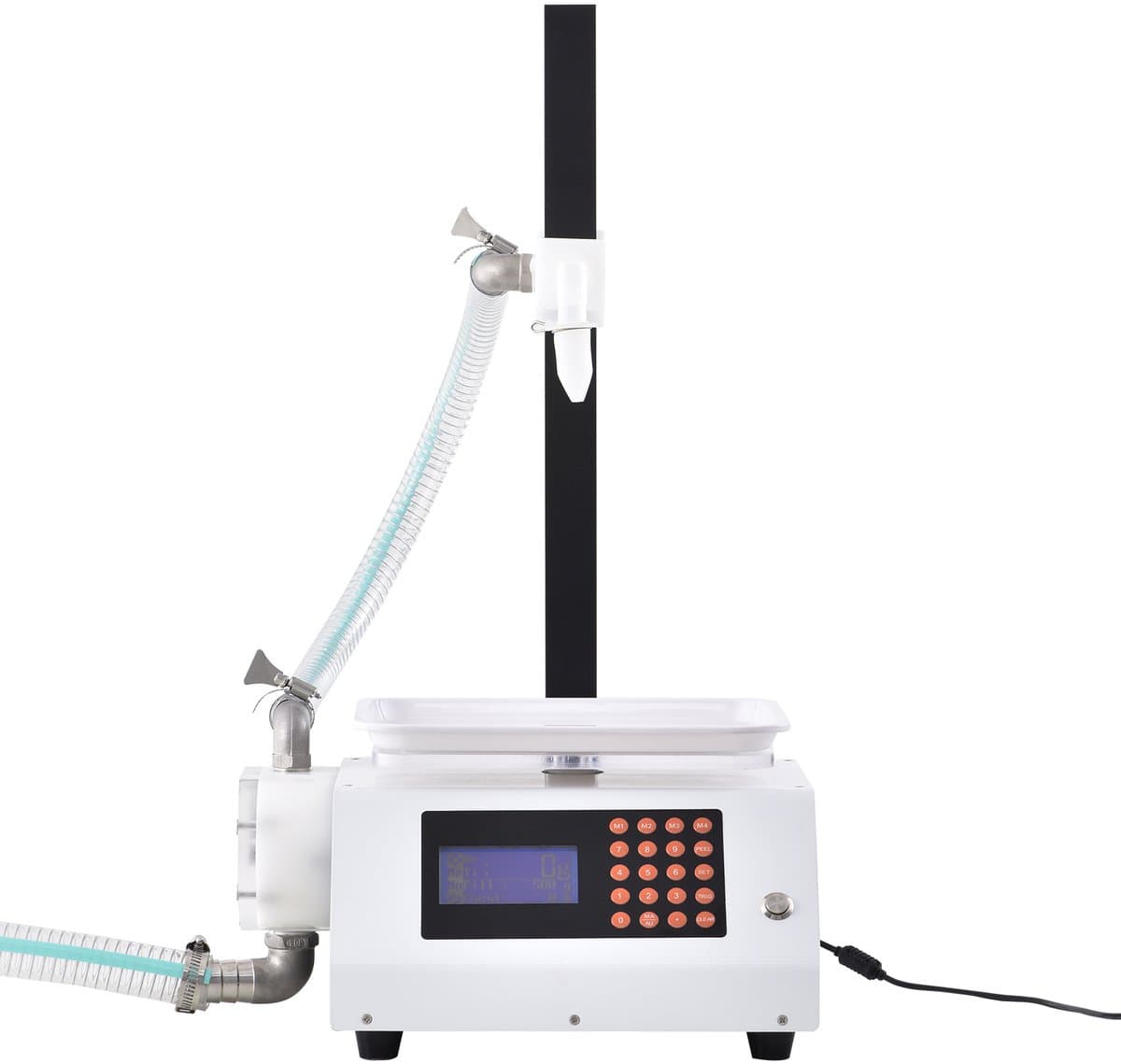 Vloeistofvulmachine, Capaciteit 50-5000 G, Automatische Vulling, Tandwielpomp, Digitale Bediening, voor Honing, Olie, Wijn, Reinigingsmiddelen en Viskeuze Vloeistoffen, (enkele Spuitmond) — afbeelding 1