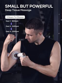 Massagepistool voor diepe weefselmassage - Handzaam en effectief — thumbnail 4