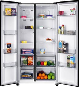 Inventum SKV0180B No Frost energiezuinige Amerikaanse koelkast - 532 liter - Digitaal display - Superkoelen - Supervriezen - Deuralarm - 2 deuren - Zwart — thumbnail 9