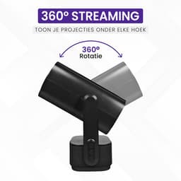 Lumistar® Ultra Mini Beamer - Alles-in-één Smart TV Projector - 2025 model - Android 11.0 - WiFi 6 & Bluetooth 5.2 - 4k Ondersteuning - Beamer - Inclusief Hdmi kabel - Home Cinema - 600 ANSI Lumen - Zwart — thumbnail 3
