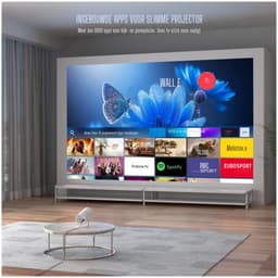 Zavira® Mini beamer - Projector - Scherm - 4K support 720p HD - Wit — thumbnail 2