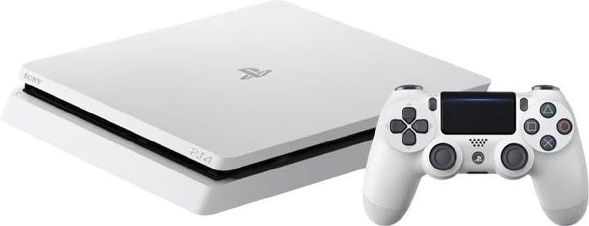 Sony PlayStation 4 500 GB Slim Console + Voucher That's You! - PS4 Wit — afbeelding 1