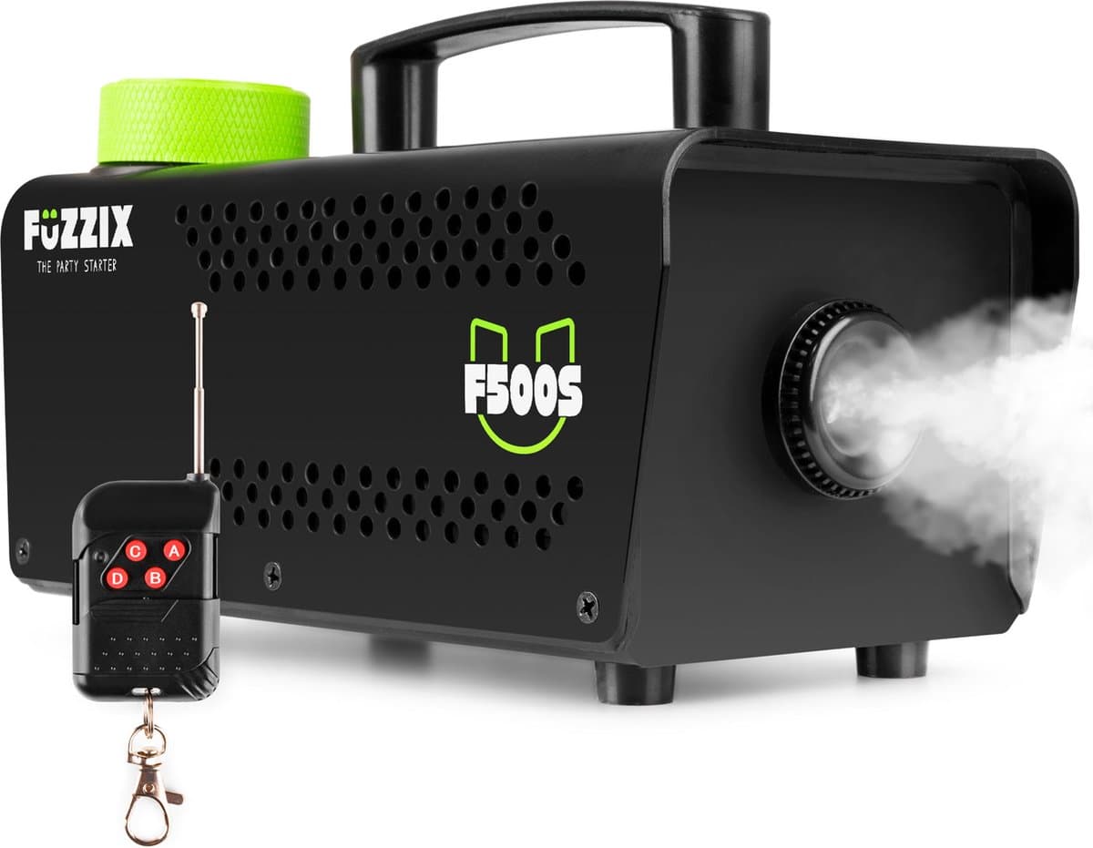 Rookmachine 500 watt - Fuzzix F500 - Rookmachine met draadloze afstandsbediening - 250ml tank - zwart — afbeelding 1