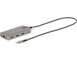 StarTech.com USB-C Triple Monitor Multiport Adapter, Dual 4K 60Hz + 4K 30Hz HDMI & DisplayPort, 3-Port USB Hub, 10Gbps, 100W PD Pass-Through, GbE, Travel Dock, Windows & ChromeOS