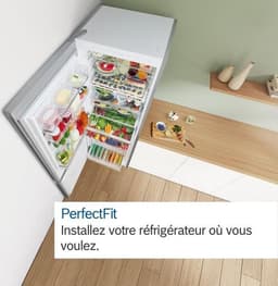 combikoelkast 70cm 440l nofrost RVS - bosch - KGN497ICT — thumbnail 6