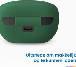 YONO Soft Case geschikt voor Sony WF-1000XM5 - Hoesje met Clip - Donkergroen — thumbnail 4