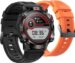 Phreeze WatchGo- Smartwatch Heren en Dames | Geschikt voor iOS en Android | Full HD | Notificaties | Gezondheidsanalyse | Sportanalyse | GPS koppeling | Bellen | Muziek/audio luisteren | Spelletjes | Ergonomisch | Nederlandstalig | Zwart — thumbnail 1