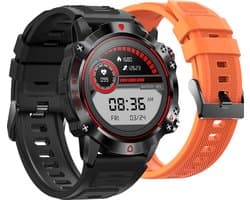 Phreeze WatchGo- Smartwatch Heren en Dames | Geschikt voor iOS en Android | Full HD | Notificaties | Gezondheidsanalyse | Sportanalyse | GPS koppeling | Bellen | Muziek/audio luisteren | Spelletjes | Ergonomisch | Nederlandstalig | Zwart