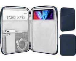Universele Bescherm Hoes - Compatibel met iPad / Tablet / E-reader tot 11 Inch - Polyester Sleeve - iPad / Tablet Tas - Blauw
