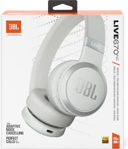 JBL Live 670NC - Draadloze Noise Cancelling Koptelefoon - Bluetooth - On ear - 65 uur batterij - Adaptive ANC - Wit — thumbnail 9