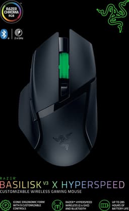 Razer Basilisk V3 X HyperSpeed - Draadloze Gaming Muis - Ergonomisch - RGB - 18.000 DPI - Zwart — thumbnail 16