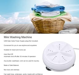Elysium - Kleine Wasmachine - Draagbare Wasmachine - Mini Wasmachine Met Centrifuge - Mini wasmachine — thumbnail 5