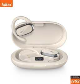 hileo hi92 - Draadloze Oordopjes met Oplaadcase – Wit - Sport - Open-Ear - Bluetooth V5.3 oordopjes – Draadloze oortjes – Verstelbare oorhaken - Open Wearable Stereo – Geschikt voor IOS/Android — thumbnail 1