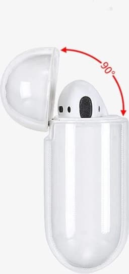 Shieldcase Rock Your Case - beschermhoes geschikt voor Airpods 2 Case - doorzichtig hoesje met zwarte print - transparant — thumbnail 4