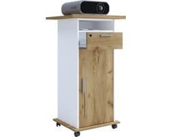 VCM Tafel meubel trolley onderstel beamer projector wielen oprolbaar Neta deur Tafel meubel trolley onderstel beamer projector wielen oprolbaar Neta deur