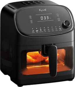 Kyvol Epichef AF60 Airfryer - Luchtfriteuse - Handig kijkvenster - Grote capaciteit van 6QT voor een hele kip - Keramisch gecoate mand - 360° snelle warmtecirculatie - 60+ recepten inbegrepen — thumbnail 1