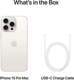 Apple iPhone 15 Pro Max - 1TB - Wit Titanium — thumbnail 5