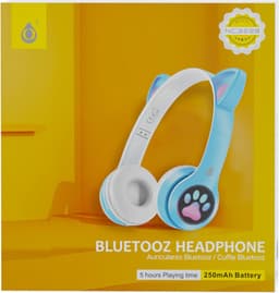 M.TK Draadloze Koptelefoon voor kinderen Blauw Kleur - Bluetooth Hoofdtelefoon 5 uur ononderbroken speeltijd - Kinder Hoofdtelefoon-Draadloze Koptelefoon - Blauw Kleur — thumbnail 2