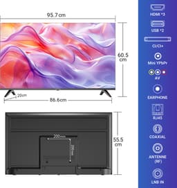ANTTEQ Q43-AGU1.Q1 – 43 Inch 4K QLED Smart TV - VIDAA - Triple tune — thumbnail 3