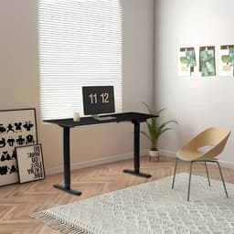 OfficeSense OS50 Zit Sta Bureau Elektrisch 120 x 60 CM - Verstelbaar in hoogte - Zwart Eiken Blad — thumbnail 3