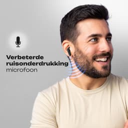 PowerLocus Vibe Draadloze Oordopjes - Bluetooth oordopjes - ENC Microfoon - Touch Sensor Button - Lange Batterijduur - Zweetbestendig - Zwart — thumbnail 3