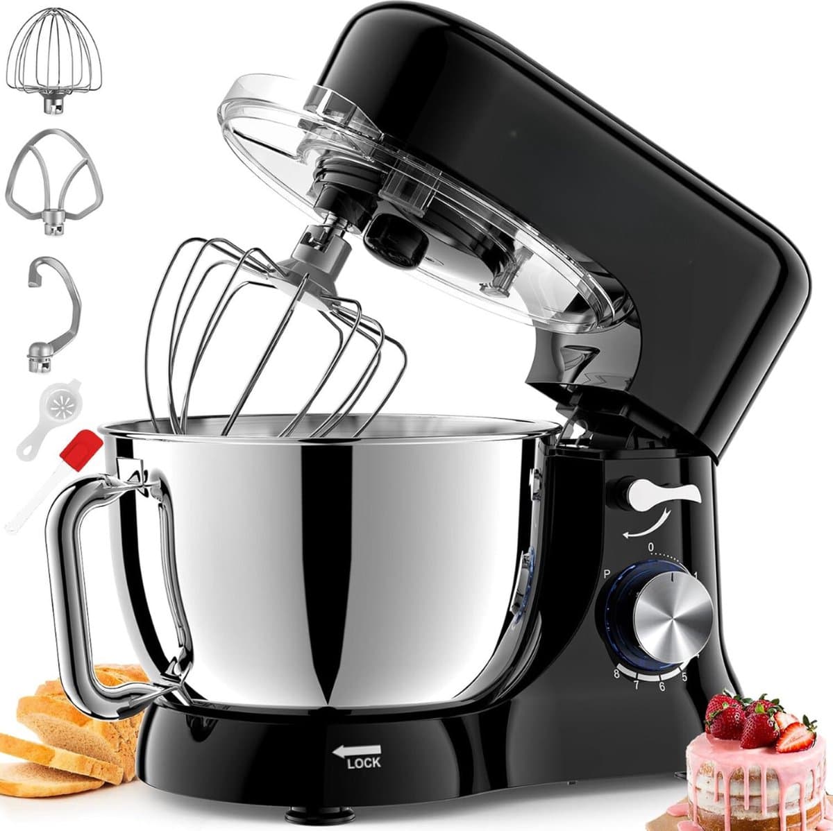 Lexium Deegmachine - Kneedmachine - Deegmixer - Keukenmixer - Keukenmachine — afbeelding 1