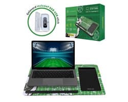 TrueLogic Alpha Laptop standaard - Laptoptafel - Bedtafel - Laptopkussen - Laptopstandaard - Voor laptops t/m 17 inch - Geleverd inclusief 8GB USB stick - Hattrick-Hero