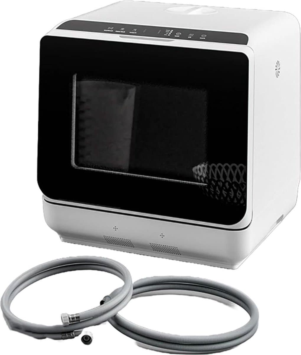 White-Label® Mini Vaatwasser - Vrijstaande Vaatwassers - Kleine Vaatwasmachine - Wit — afbeelding 1