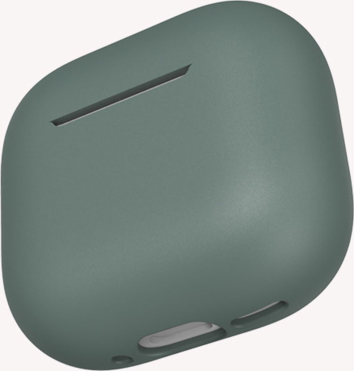 Hoesje in het Donker Groen geschikt voor Apple AirPods 4 - TCH - Beschermhoes - Siliconen - Case - Soft case — afbeelding 1