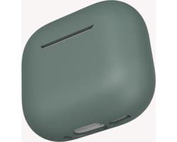 Hoesje in het Donker Groen geschikt voor Apple AirPods 4 - TCH - Beschermhoes - Siliconen - Case - Soft case