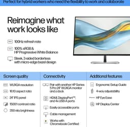 HP Series 5 Pro 524pn - Full HD Monitor - WUXGA - IPS - 24 Inch — thumbnail 3