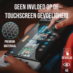 Podec - 3x Screenprotector geschikt voor Nintendo Switch OLED - Tempered Glass Screen Cover — thumbnail 4