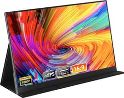 MKSS® Portable Monitor - Draagbare Scherm - Gaming - Full HD - Zwart — thumbnail 1