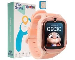 4G Smartwatch kinderen - GPS Horloge kind - HD Videobellen & Stappenteller - Speelgoed - Incl Simkaart