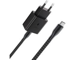 Oplader Set - Snellader Geschikt voor Samsung - 1 Meter - Met USB C Kabel - USB C Adapter - 30W Vermogen - - Adaptive Fast Charger - Stekkerblok