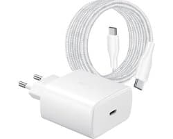 45W Super Fast Charger USB-C - 3 Meter - Snellader geschikt voor Samsung Telefoon en Tablet