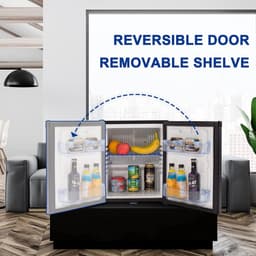 Equivera Mini Fridge for Drinks - Kleine Koelkast - Mini Koelkasten - Minibar - Mini Fridge - Mini Koelkast - Mini Koelkastje - Must have voor in Huis! — thumbnail 3