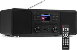 Internetradio - Audizio Avola alles-in-één radio met Bluetooth - DAB+/FM - CD speler - Zwart — thumbnail 1
