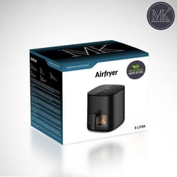 Maison & Kitchen Airfryer - Heteluchtfriteuse airfryers- PFAS-vrij - 1350W - 3L Inhoud - 80ºC tot 200ºC - Zwart — thumbnail 7