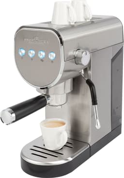 ProfiCook ES-KA 1265 -Espressomachine 2in1 -voor koffiecapsules en gemalen koffie - Portafiltermachine 20 bar Italiaanse pomp - incl. melkopschuimer - portafilter voor traditionele espresso — thumbnail 1