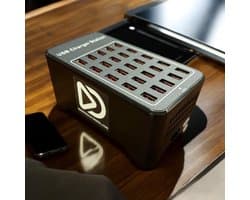 25 Poort USB oplaadstation USB-25-150W-2A | oplader snellader 25 poorten USB | Dolly Digital©