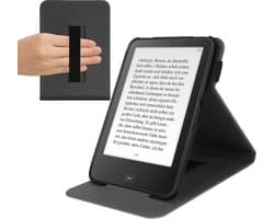 kwmobile hoes geschikt voor Tolino Vision 1 / 2 / 3 / 4 HD - Cover in lichtgrijs met handgreep - Vilt design