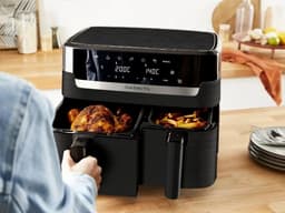 Tefal EY901N10 Dual Easy Fry Essential - Airfryer - 2700W - 8,3L - Zwart — thumbnail 6