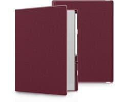 Remarkable Paper Pro hoes - Geschikt voor Remarkable Paper Pro 11.8" (2024) - Lichtgewicht Magnetische hoes - Automatische slaap-/waakfunctie - Waterdicht- Leer - (Niet voor Remarkable 2)-Red Wine