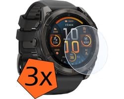 Screenprotector - Geschikt voor Garmin Fenix 8 (47 mm) Screenprotector Bescherm Glas - Screen Protector Geschikt voor Garmin Fenix 8 Screenprotector Tempered Glass - 3 PACK