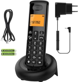 ApexArte® Huistelefoon - Senioren Telefoon Vaste Lijn - GSM - Zwart — thumbnail 1