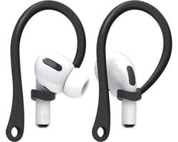 Ibley EarLoop Sport hooks zwart voor Apple AirPods Pro 1/2 & AirPods 3/4 - Oorhaken - Siliconen sport haken - Geschikt voor AirPods Pro 1/2 en Apple AirPods 3/4 - Set van 2