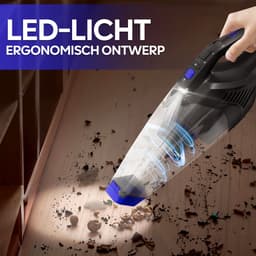 AG315 Handstofzuiger Zwart- Kruimeldief - Stil - Snoerloos - Extreem Krachtige Kruimelzuiger Draadloos - 100W Krachtige Zuigkracht - Led Verlichting - Voor Thuis & Auto - Opzetstukken en Extra HEPA filter - Compact - Geschikt voor Huisdierharen — thumbnail 2