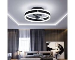 Equivera Plafonniere met Ventilator - Plafondventilator - Plafondventilator Afstandsbediening - Plafondventilator Slaapkamer - Plafond Ventilator met Verlichting - Plafondlamp - Plafonniere - Ideaal voor in uw slaapkamer!